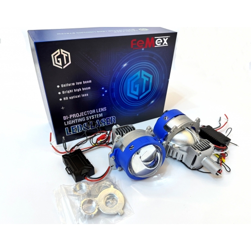 Femex P70 Bi-Led Projektör Far İçi Led Mercek 3,0 Inc High Power Kısa Uzun Birlikte