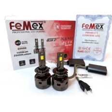 Femex GT Nano Plus Csp LUMILED ROYAL Chipset Radyatör Soğutmalı H7 Led Xenon Led Headlight