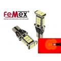 FEMEX Platinum Kırmızı T15 24 Smd 3030 Chip Led Ampul Aktif Canbus