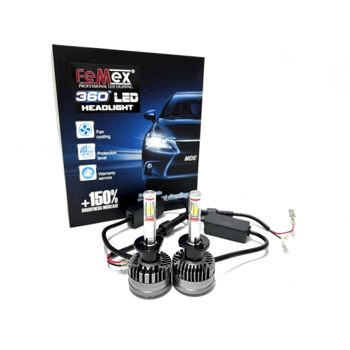 FEMEX 360* Csp Superior 4 Yönlü Cipset H1 Led Xenon Led Headlight